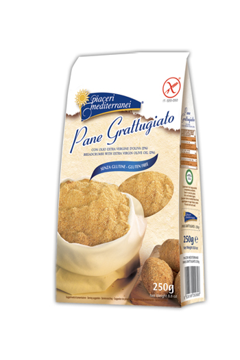 PIACERI MEDITERRANEI PANE GRATTUGIATO SENZA GLUTINE 250 G - Gruppofarmastore.it