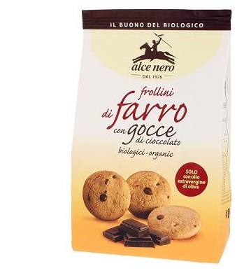 FROLLINO DI FARRO CON GOCCE CIOCCOLATO BIO 300 G - Gruppofarmastore.it