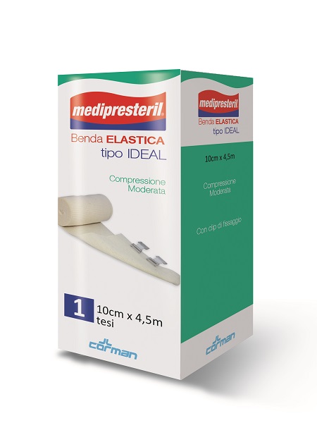BENDA ELASTICA MEDIPRESTERIL IDEAL CM10X45MT - Gruppofarmastore.it