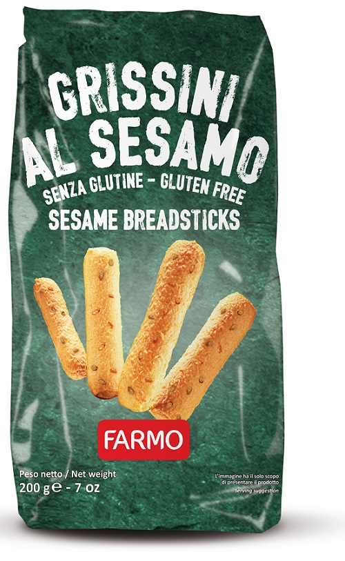 FARMO GRISSINI AL SESAMO 200 G - Gruppofarmastore.it