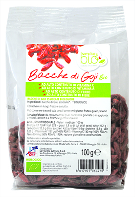 FSC SEMPLICE&BIO BACCHE DI GOJI BIO AD ALTO CONTENUTO DI FIBRA 100 G - Gruppofarmastore.it