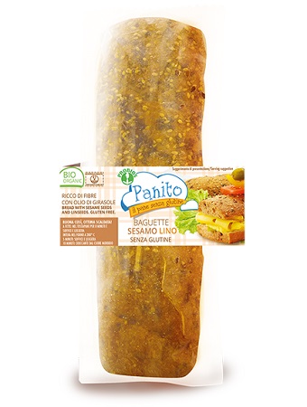PANITO BAGUETTE CON SEMI DI SESAMO E LINO 180 G - Gruppofarmastore.it