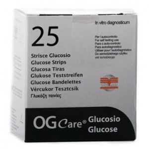 STRISCE MISURAZIONE GLICEMIA OGCARE 25 PEZZI - Gruppofarmastore.it