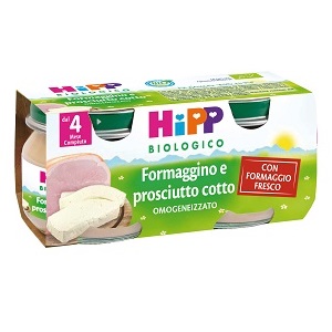 HIPP BIO OMOGENEIZZATO FORMAGGINO PROSCIUTTO 2X80 G - Gruppofarmastore.it