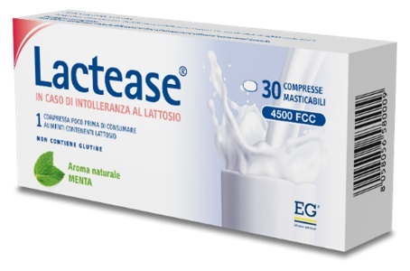 LACTEASE 4500 FCC AROMA MENTA 30 COMPRESSE MASTICABILI - Gruppofarmastore.it