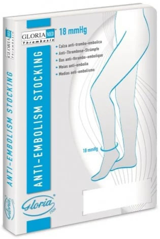 GLORIAMED THROMBOSIS 18 PUNTA CHIUSA CON FORO D'ISPEZIONE MONOCOLLANT DESTRO CORTO MISURA L 1 PEZZO - Gruppofarmastore.it