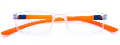 OCCHIALE DA LETTURA PREMONTATO TWINS PLATINUM MULTICOLOR ARANCIONE +2,50 - Gruppofarmastore.it