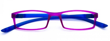 OCCHIALE DA LETTURA PREMONTATO TWINS PLATINUM MULTICOLOR VIOLET/BLU +1,00 - Gruppofarmastore.it