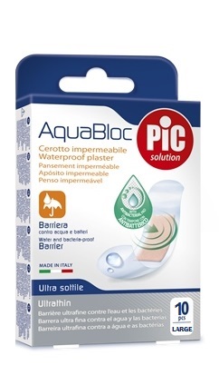 CEROTTO PIC AQUABLOC 25X72MM ANTIBATTERICO 10 PEZZI - Gruppofarmastore.it