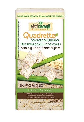 ALTRICEREALI QUADRETTE SARACENO E QUINOA BIO 130 G - Gruppofarmastore.it