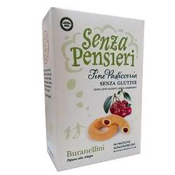 SENZA PENSIERI BURANELLINI RIPIENI ALLA CILIEGIA 150 G  PORZIONI MONODOSE - Gruppofarmastore.it