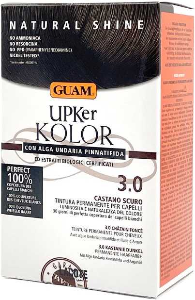 GUAM UPKER KOLOR TINTA CAPELLI 3,0 CASTANO SCURO CON ALGA UNDARIA PINNATIFIDA - Gruppofarmastore.it