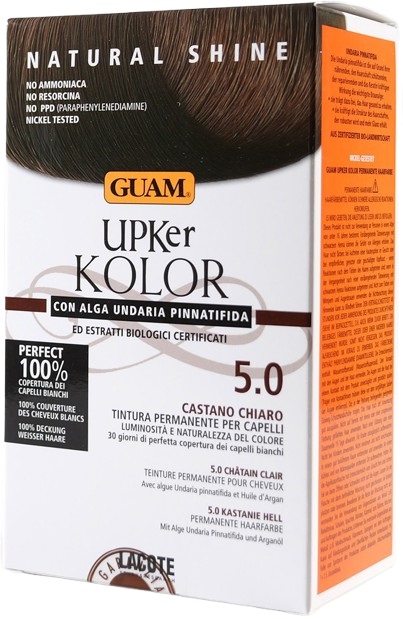 GUAM UPKER KOLOR TINTA CAPELLI 5,0 CASTANO CHIARO CON ALGA UNDARIA PINNATIFIDA - Gruppofarmastore.it