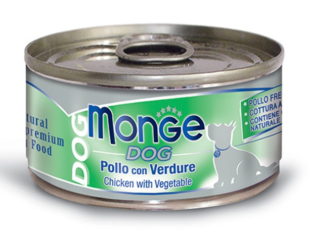 MONGE NATURAL QUALITY UMIDO CANE MONGE DOG POLLO CON VERDURE 95 G - Gruppofarmastore.it