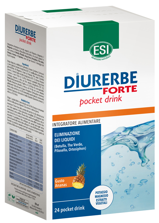 ESI DIURERBE FORTE POCKET DRINK ANANAS 24 X 20 ML - Gruppofarmastore.it