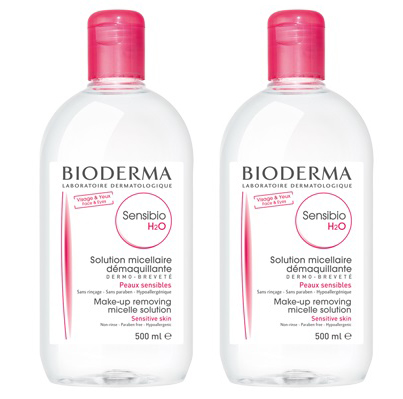 SENSIBIO H2O SOLUZIONE MICELLARE DETERTEGENTE 500ML + STRUCCANTE PELLE SENSIBILE 500 ML - Gruppofarmastore.it