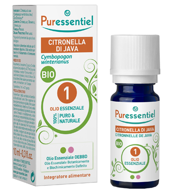 PURESSENTIEL CITRONELLA JAVA OLIO ESSENZIALE BIO 10 ML - Gruppofarmastore.it