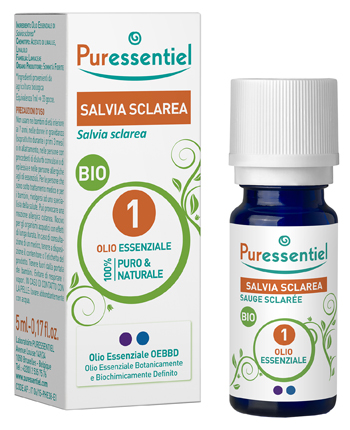 PURESSENTIEL SALVIA SCLAREA OLIO ESSENZIALE BIO 10 ML - Gruppofarmastore.it