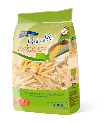 PIACERI MEDITERRANEI PENNE RIGATE BIO 400 G - Gruppofarmastore.it