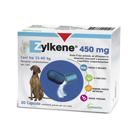 ZYLKENE CANI GROSSA TAGLIA 15-60KG 20 CAPSULE DA 450 MG - Gruppofarmastore.it