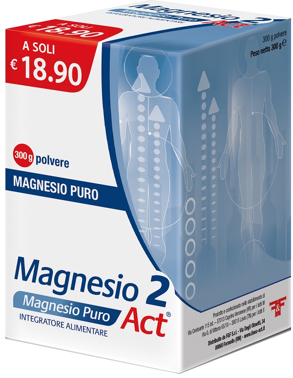 MAGNESIO 2 ACT MG PURO 300 G - Gruppofarmastore.it