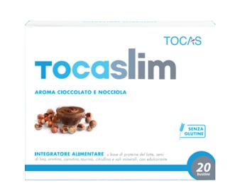 TOCASLIM CREMA DI CIOCCOLATO E NOCCIOLA 20 BUSTE DA 18 G - Gruppofarmastore.it