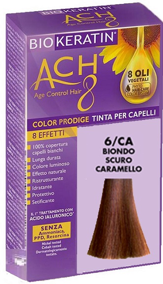 BIOKERATIN ACH8 COLOR PRODIGE 6/CA BIONDO SCURO CARAMELLO - Gruppofarmastore.it