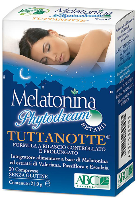 MELATONINA PHYTODREAM TUTTANOTTE RETARD 30 COMPRESSE - Gruppofarmastore.it