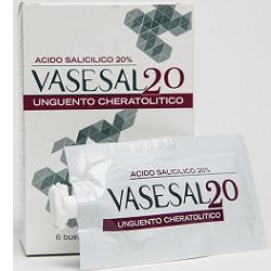 VASESAL 20 6 BUSTINE PLURIDOSE DA 5 ML UNGUENTO CHERATOLITICO - Gruppofarmastore.it