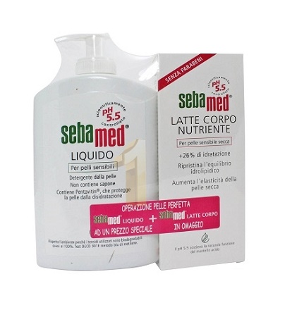 SEBAMED LIQUIDO 400ML+ LATTE CORPO 180 ML - Gruppofarmastore.it