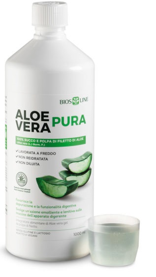 BIOSLINE ALOE VERA SUCCO POLPA 1 LITRO - Gruppofarmastore.it