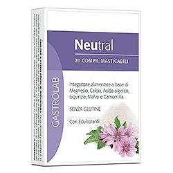 NEUTRAL 20 COMPRESSE MASTICABILI LINEA GASTROLAB - Gruppofarmastore.it