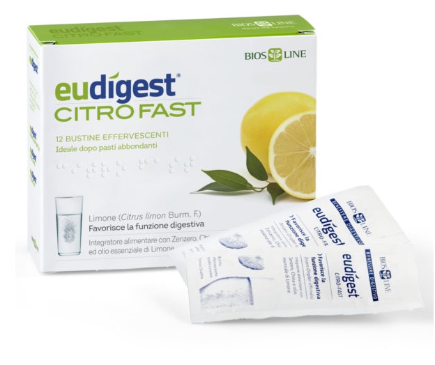 BIOSLINE EUDIGEST CITRO FAST 12 BUSTINE EFFERVESCENTI - Gruppofarmastore.it