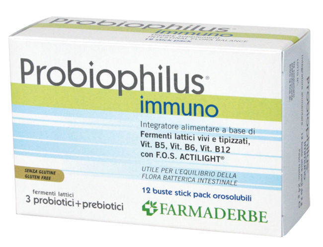 PROBIOPHILUS IMMUNO 12 BUSTINE 24 G - Gruppofarmastore.it