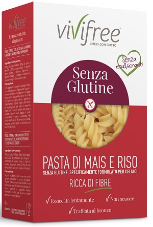 VIVIFREE PASTA SENZA GLUTINE FORMATO FUSILLI 500G - Gruppofarmastore.it