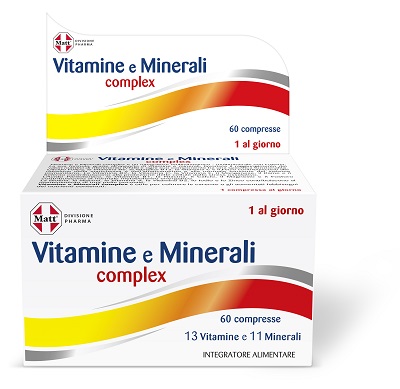 MATT DIVISIONE PHARMA VITAMINE E MINERALI COMPLEX 60 COMPRESSE - Gruppofarmastore.it