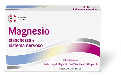 MATT DIVISIONE PHARMA MAGNESIO STANCHEZZA E SISTEMA NERVOSO 30 COMPRESSE - Gruppofarmastore.it