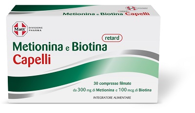MATT DIVISIONE PHARMA METIONINA E BIOTINA RETARD CAPELLI 30 COMPRESSE - Gruppofarmastore.it