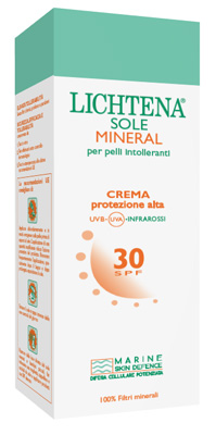 LICHTENA SOLE MINERAL CREMA SPF 30 100 G PER PELLI INTOLLERANTI - Gruppofarmastore.it