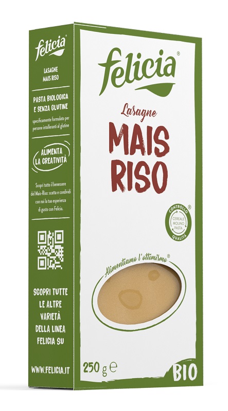 FELICIA PASTA BIOLOGICA MAIS/RISO LASAGNE 250 G - Gruppofarmastore.it
