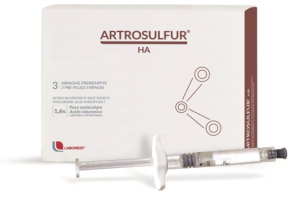 SIRINGA INTRA-ARTICOLARE ARTROSULFUR HA ACIDO IALURONICO 1,6% 2 ML 3 PEZZI - Gruppofarmastore.it