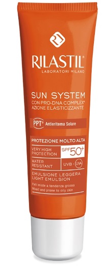 RILASTIL SUN SYSTEM PHOTO PROTECTION THERAPY SPF50+ EMULSIONE PELLI MISTE 50 ML - Gruppofarmastore.it