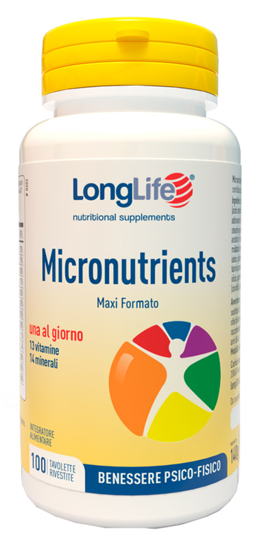 LONGLIFE MICRONUTRIENTS 100 TAVOLETTE RIVESTITE - Gruppofarmastore.it