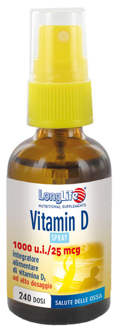 LONGLIFE VITAMIN D 1000UI SPRAY 30 ML - Gruppofarmastore.it