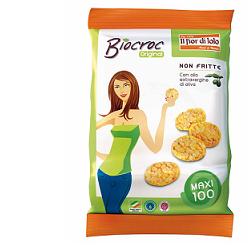 BIOCROC MAXI MINI GALLETTE DI MAIS ALL'OLIO EXTRA VERGINE DI OLIVA BIO 100 G - Gruppofarmastore.it
