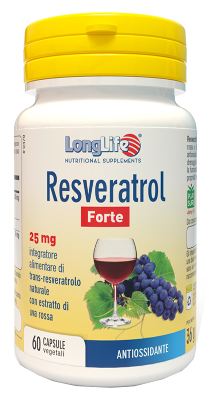LONGLIFE RESVERATROL FORTE 60 CAPSULE - Gruppofarmastore.it