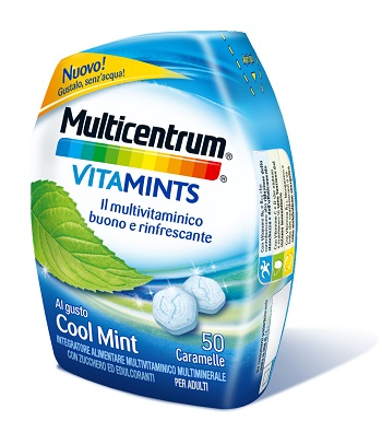 MULTICENTRUM VITAMINTS COOL MINT 50 CARAMELLE - Gruppofarmastore.it