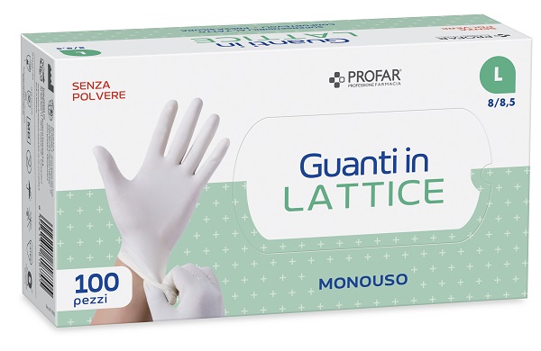 PROFAR GUANTO IN LATTICE SENZA POLVERE L 100 PEZZI - Gruppofarmastore.it