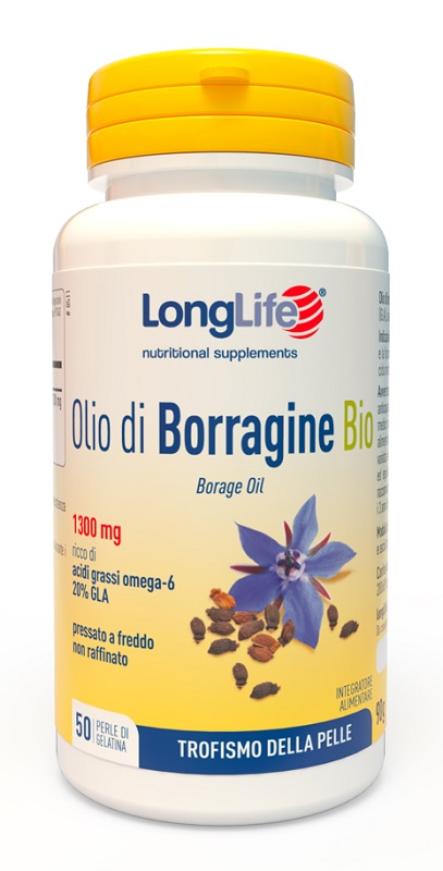 LONGLIFE OLIO BORRAGINE BIO 50 PERLE IN GELATINA - Gruppofarmastore.it