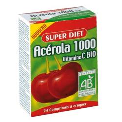 SUPERDIET ACEROLA 1000 VITAMINA C BIO 24 COMPRESSE - Gruppofarmastore.it